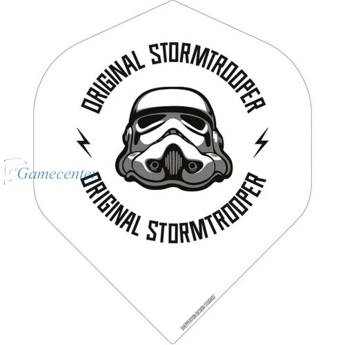 Pera za strelice Star Wars Original Stormtrooper bela sa logom, No2, 100 mikron