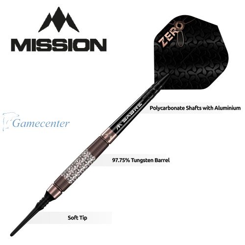 Set strelica soft Mission Zero Bronze PVD 18g, 97,5% wolfram