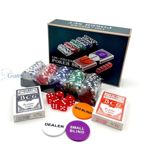 Poker set Travel , 100kom. Dice žetoni