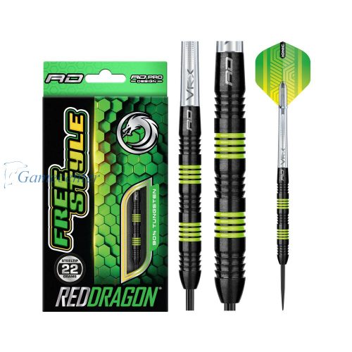 Pikado strelice RedDragon steel Freestyle 22g, 90% wolfram