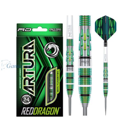 Strelice Red Dragon steel Artura Screamin Green 24g, 90% wolfram