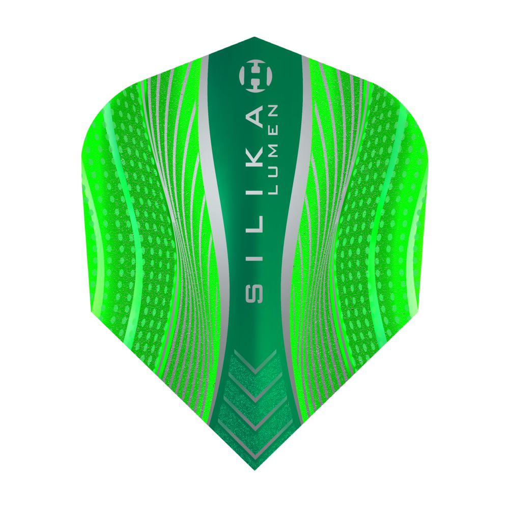 Pera za strelice Harrows Silika Lumen zelena, No6, 100 mikrona