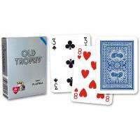 Modiano 100% Plastic Playing cards OLD TROPHY blue