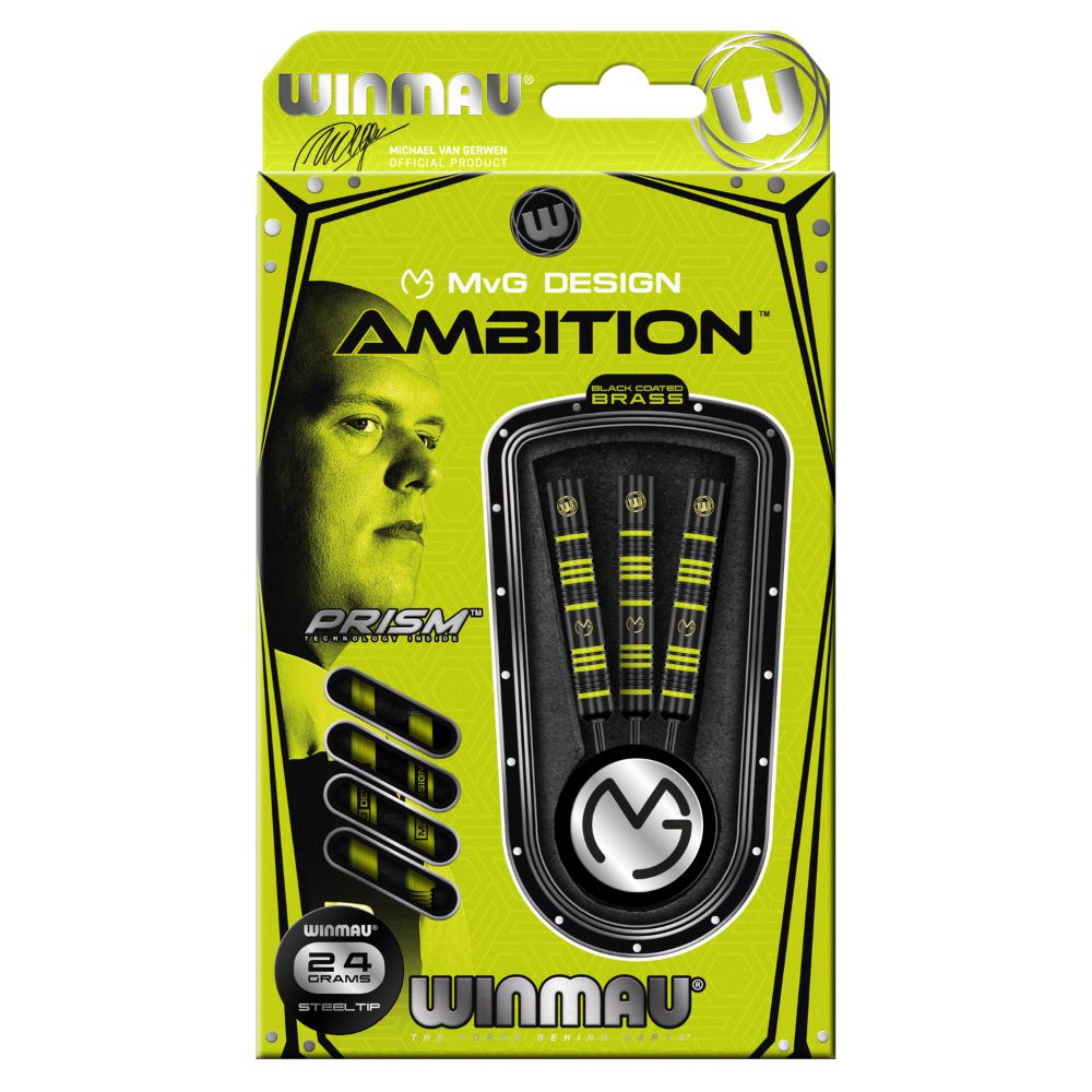 Pikado set strelica Winmau MvG Ambition 24g, BRASS - Slika 4