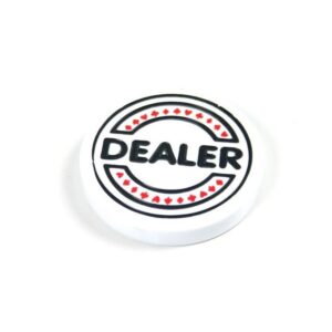 Dealer žeton beli