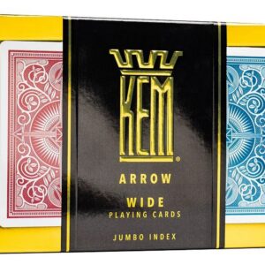 Kem karte Arrow Wide Jumbo Index, 100% plastične dupli špil