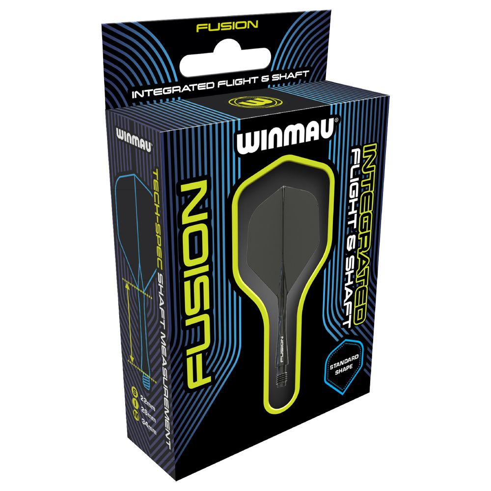 Integrisana pera i tela Winmau Fusion crna, No2 pero i short telo - Slika 3