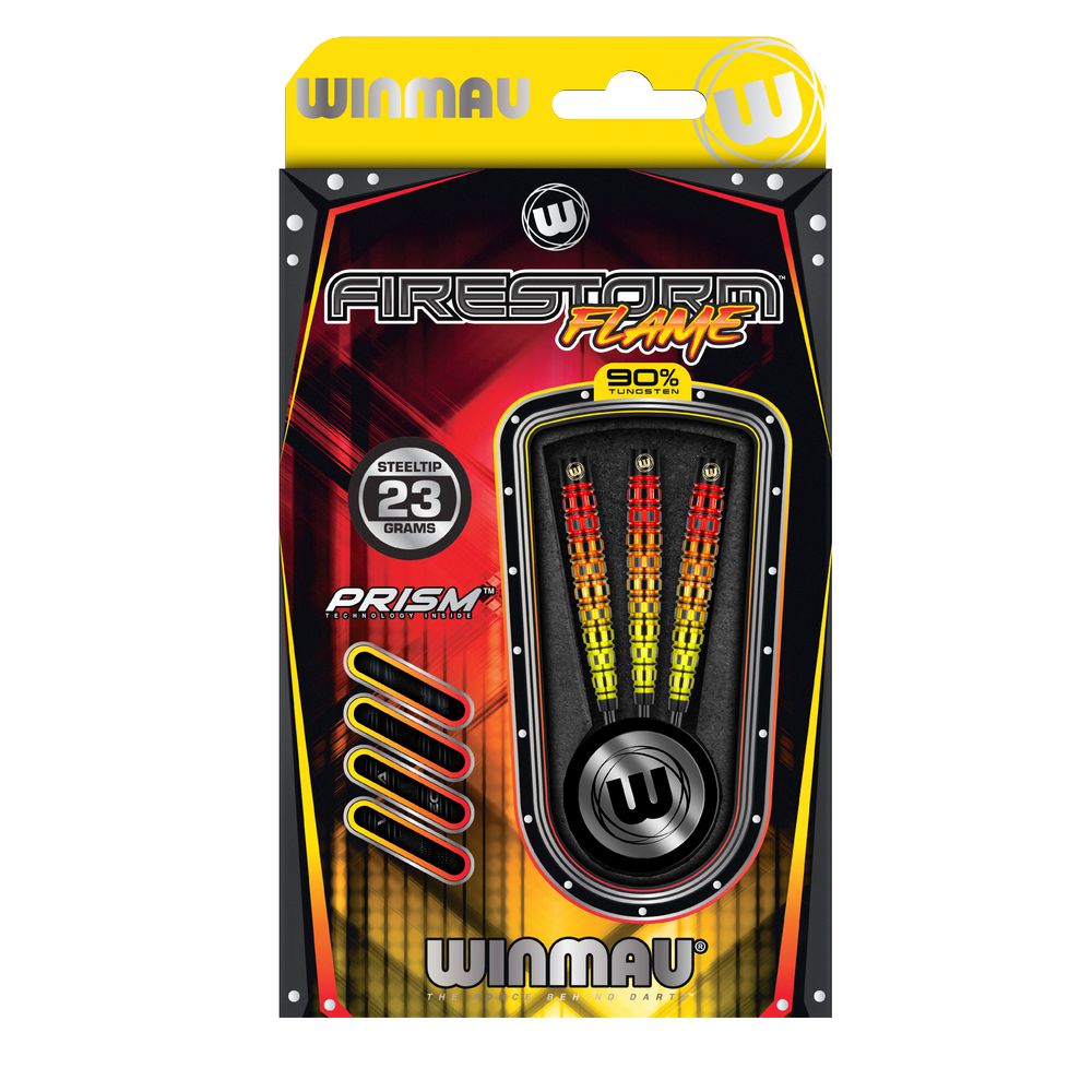 Set strelica steel Winmau Firestorm Flame Tapered 23g, 90% wolfram - Slika 3
