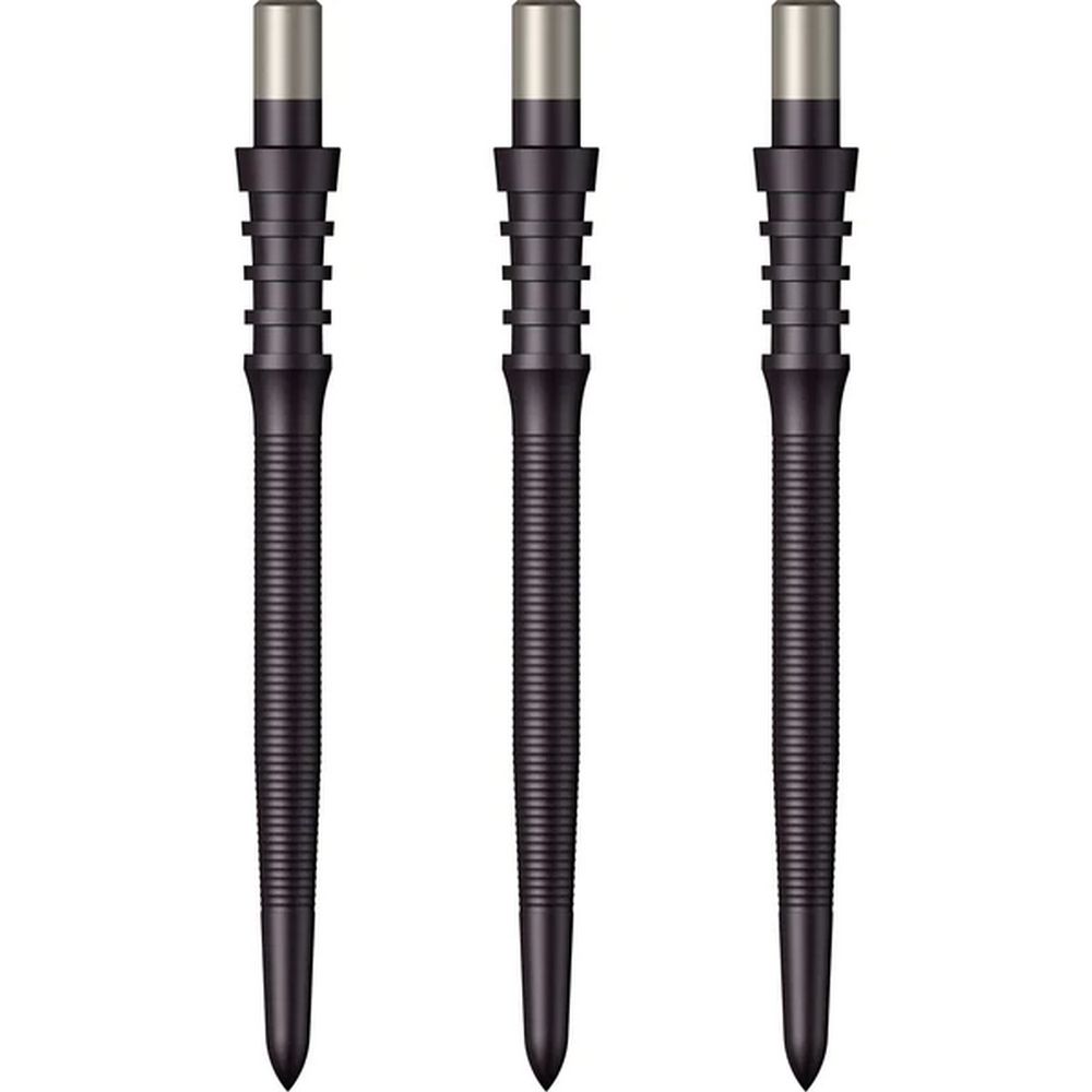 Vrhovi za steel strelice Mission Sniper Micro Grip 28mm, crni- 3kom.
