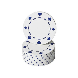 Poker žeton beli