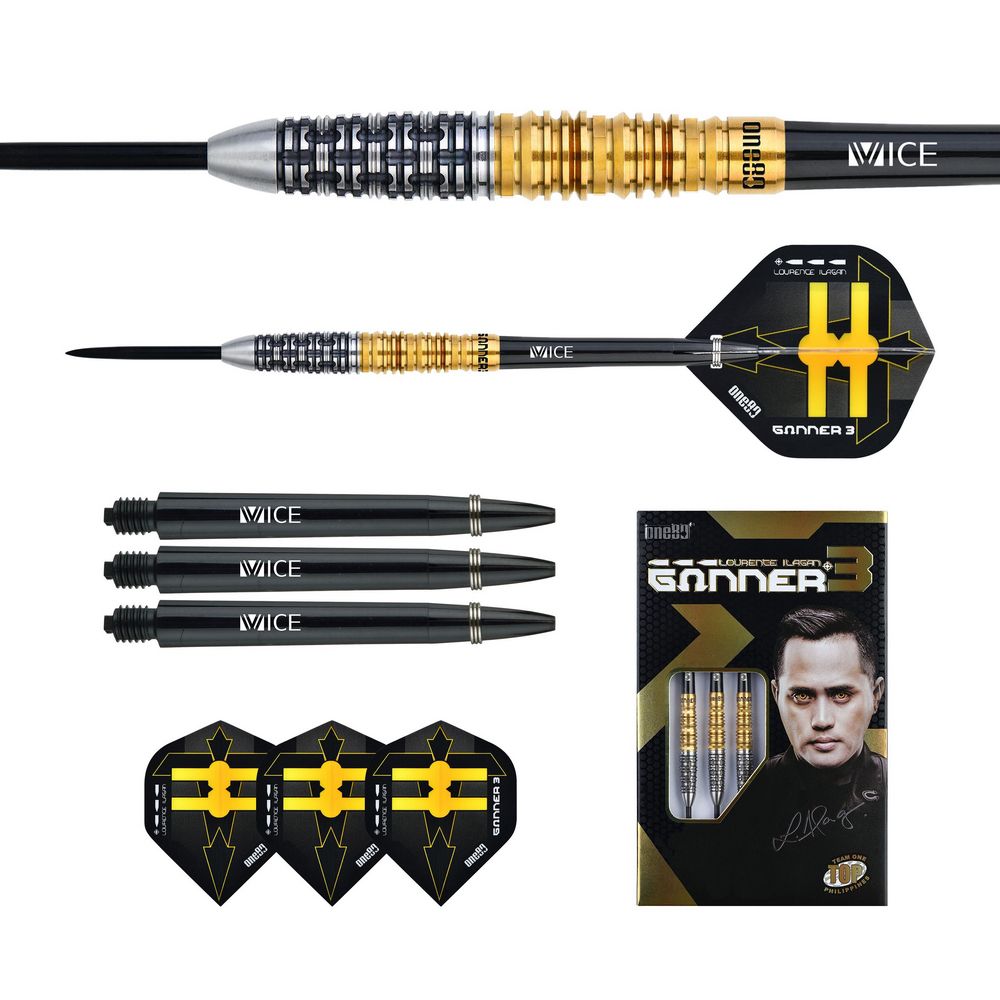 Set strelica steel One80 Gunner III, 23g, 90% volfram - Slika 3