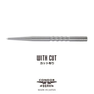 Vrhovi za strelice steel Condor Break Point sa žljebovima, srebrni, 38mm - 3kom