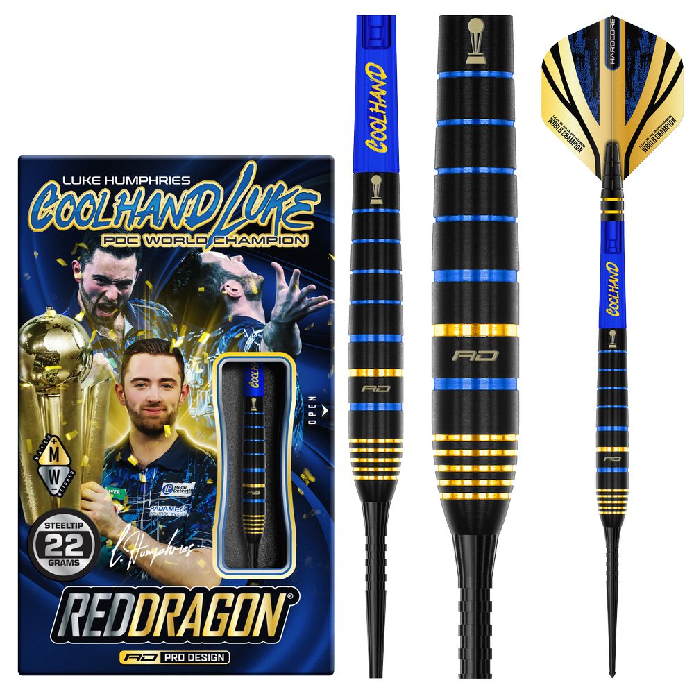 Set strelica steel Red Dragon Luke Humphries TX4 Avenger 22g, 90% wolfram - Slika 2