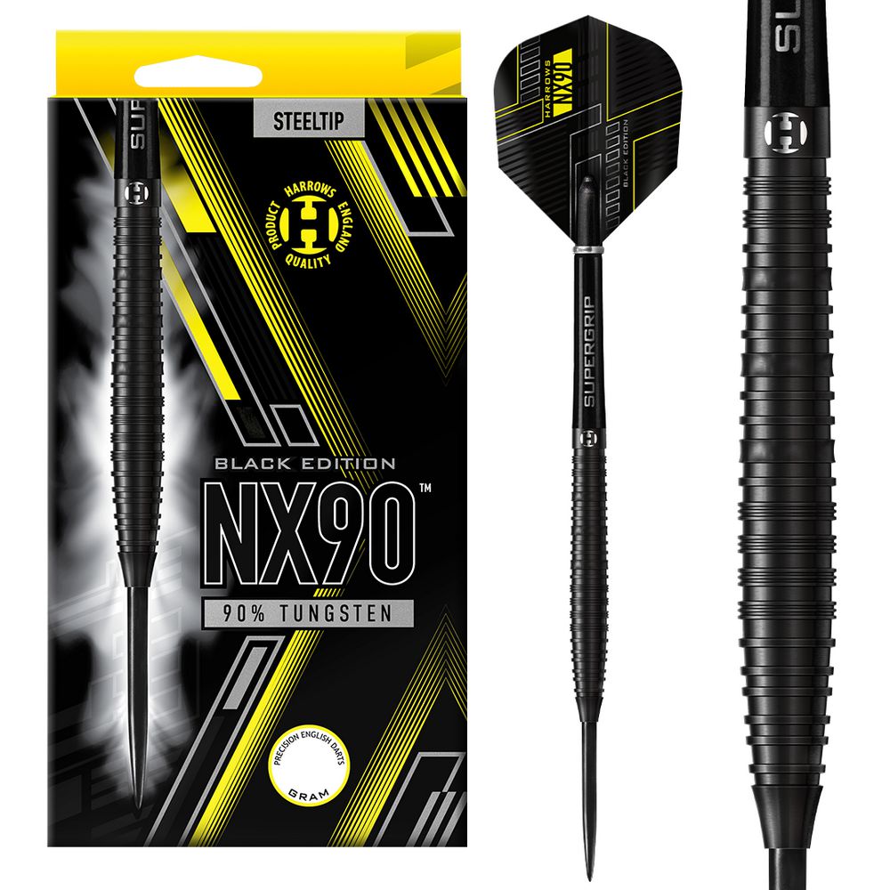 Set strelica steel Harrows NX90 Black Edition 22g, 90% wolfram - Slika 3