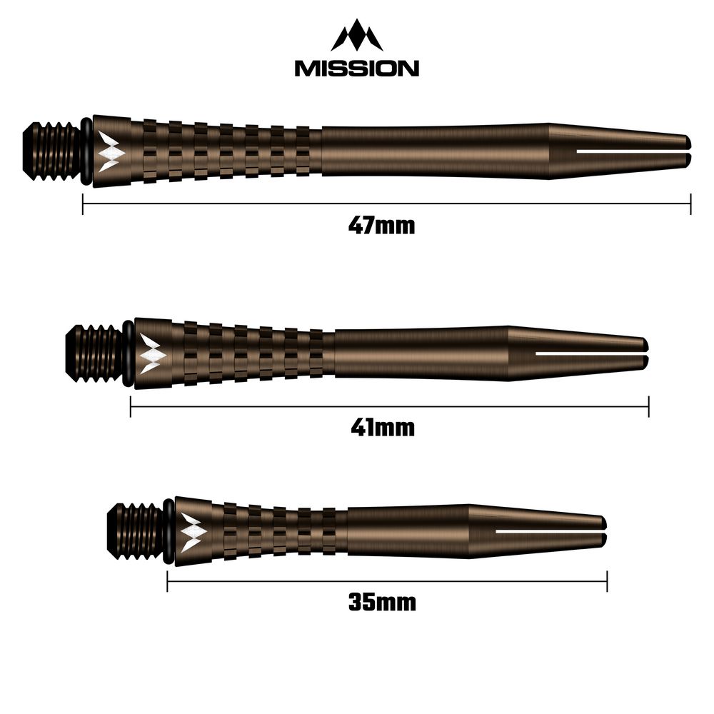 Tela za strelice Mission Atom13 aluminijumska, bronzana, 41mm - Slika 3