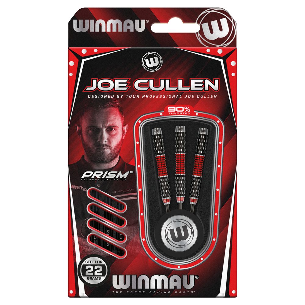 Set strelica steel Winmau Joe Cullen Rockstar RS 1.0, 22g, 90% wolfram - Slika 3
