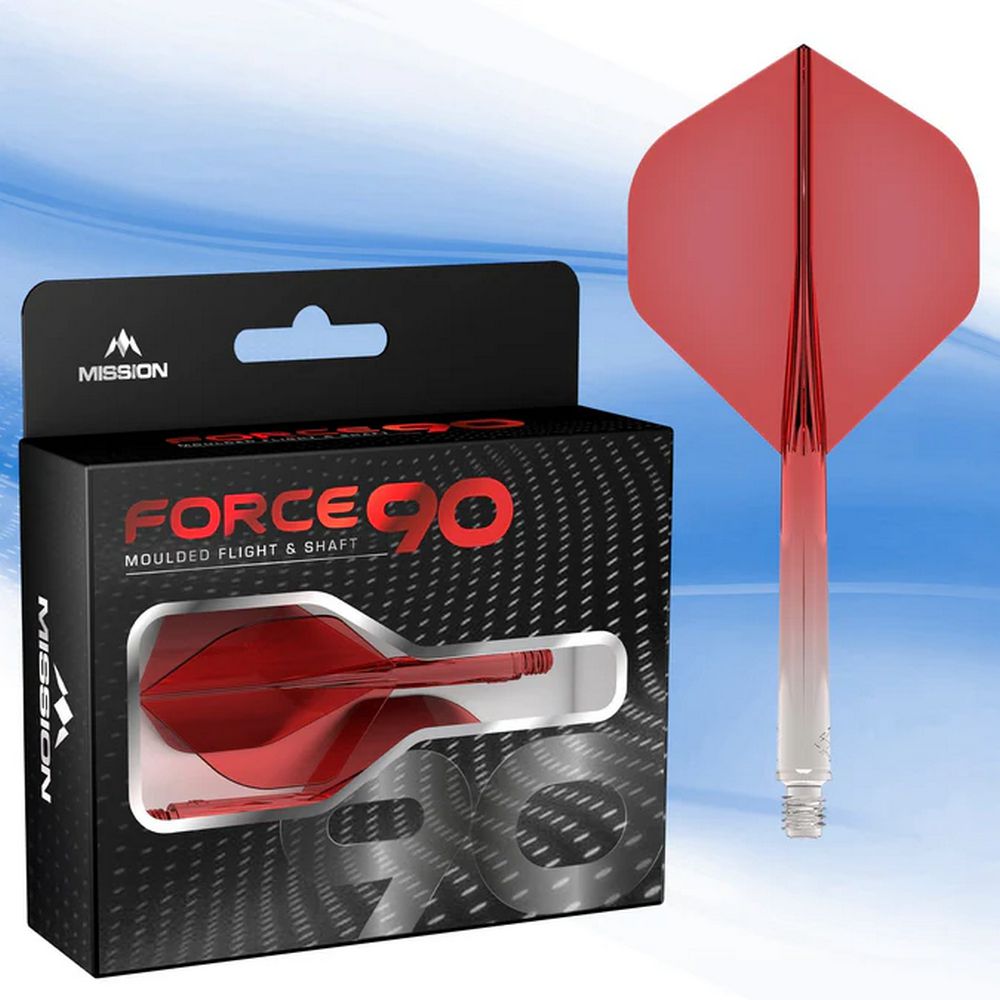 Pikado pera i tela Mission Force 90 providno crvena, No2 pera i intermediate tela - Slika 2