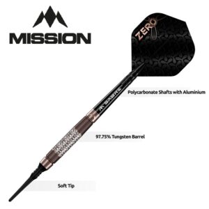 Set strelica soft Mission Zero Bronze PVD 18g, 97,5% wolfram