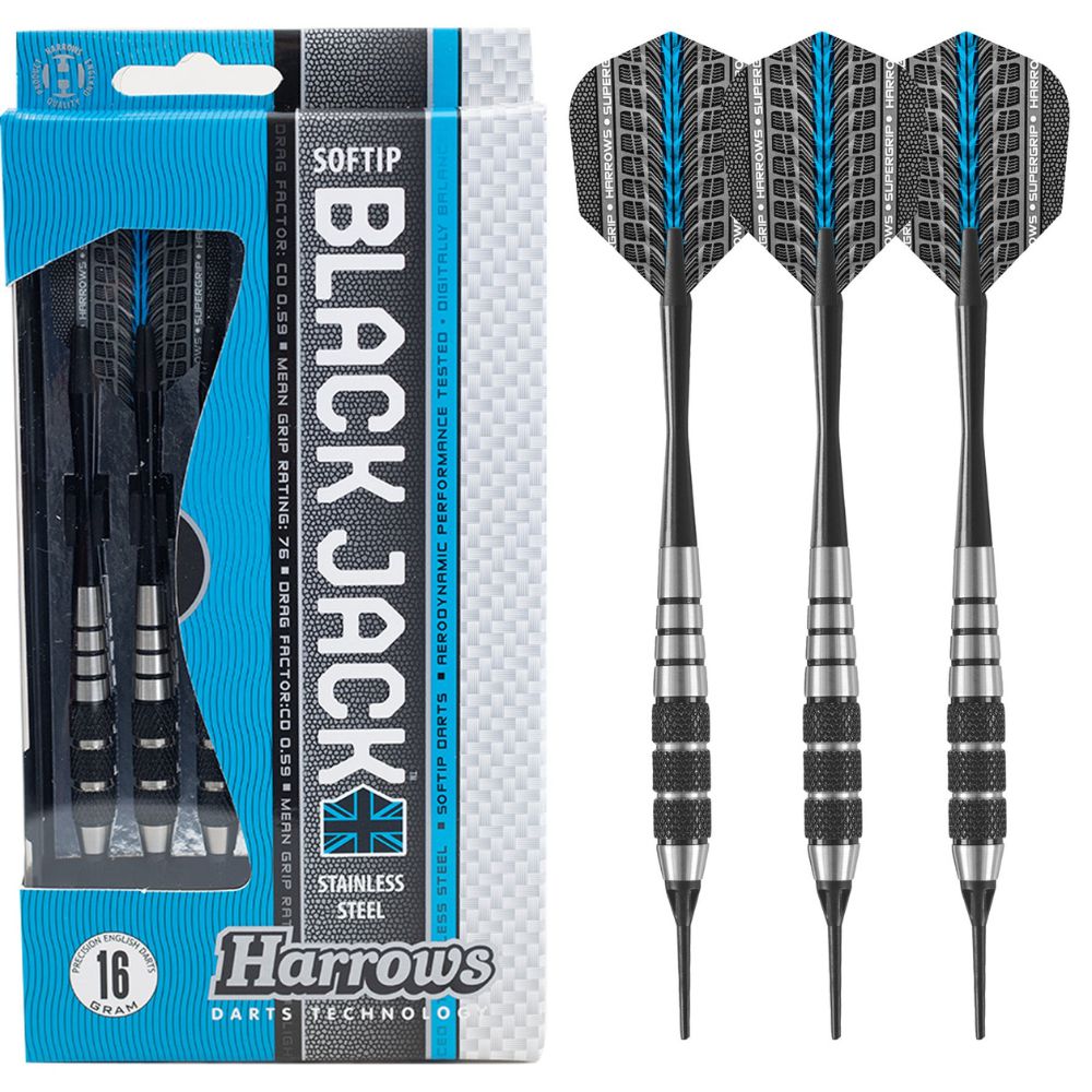 Harrows set strelica soft Black Jack K 16g, brass - Slika 4