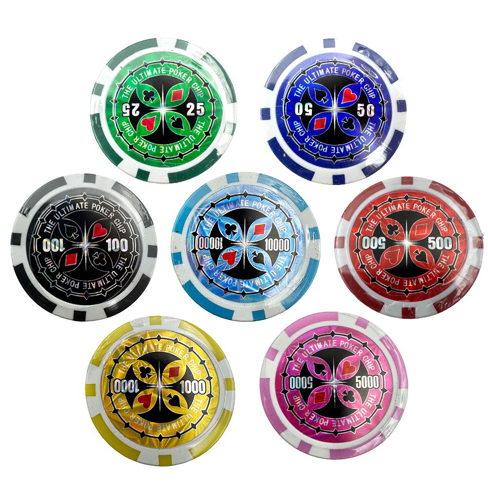 Poker set Laser 500kom, 11,5g numerisani čipovi, aluminijumski kofer - Slika 2