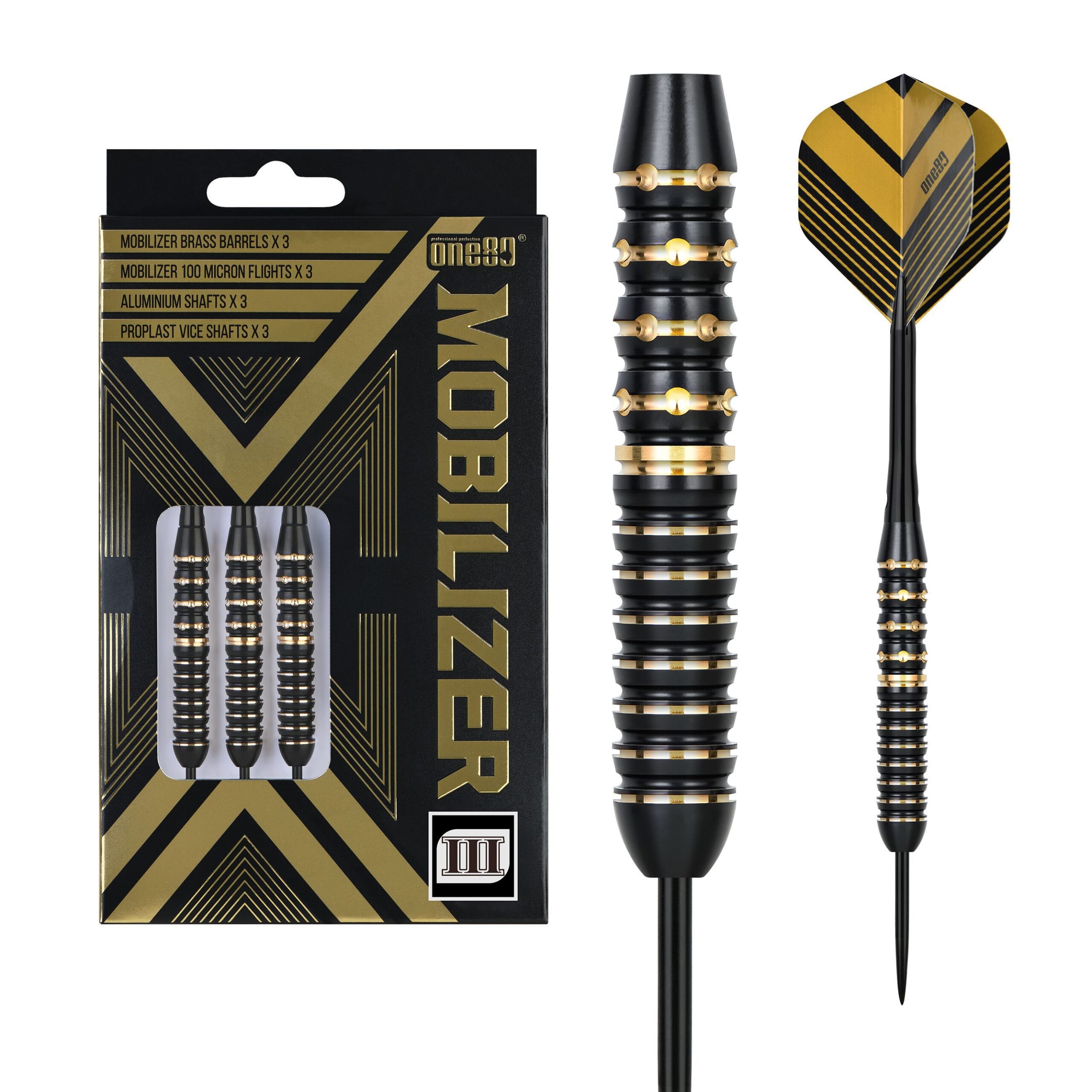 Set strelica steel One80 Mobilizer 03, 20g brass - Slika 2