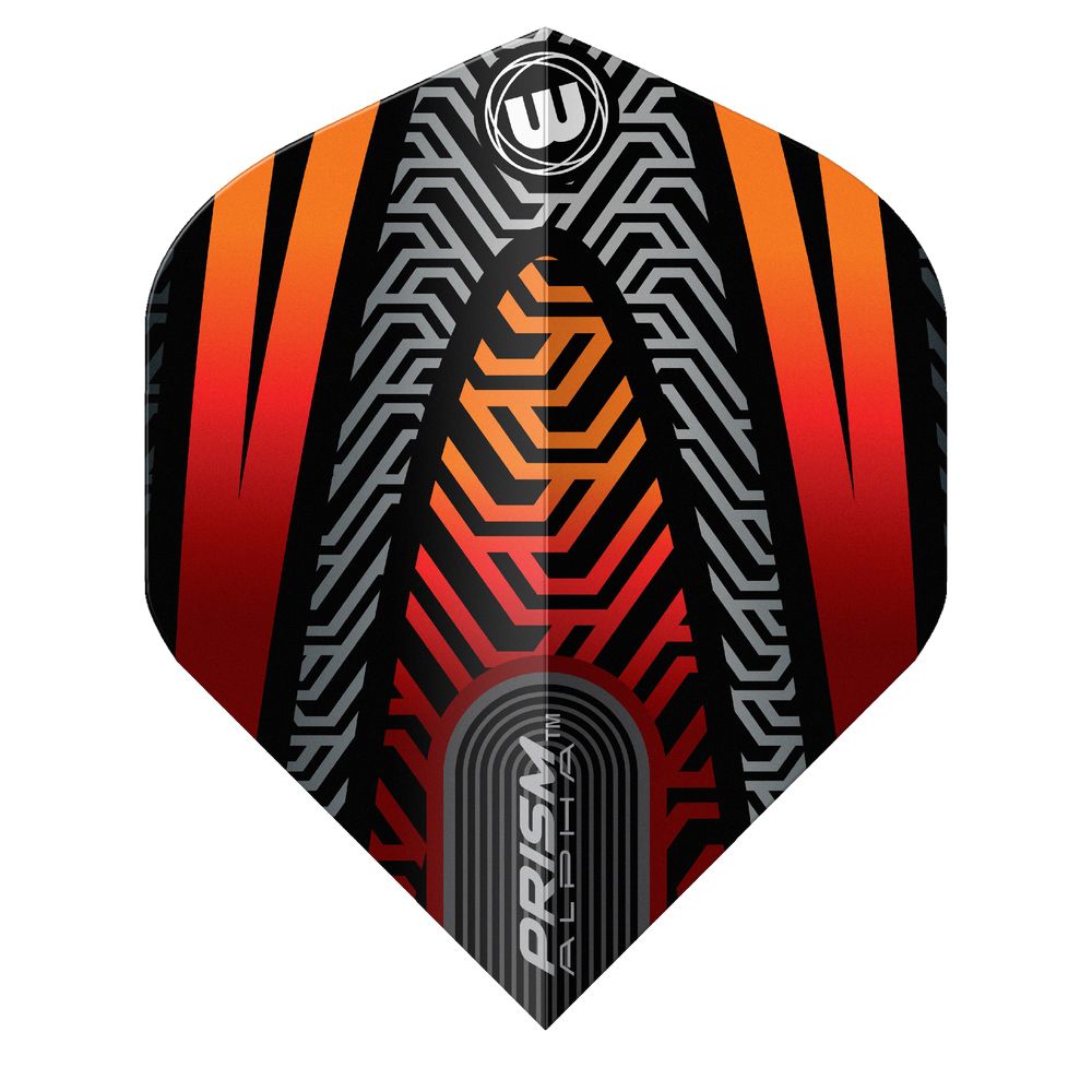 Pera za strelice Winmau Prism Alpha crno-narandžasta, No2 - Slika 2