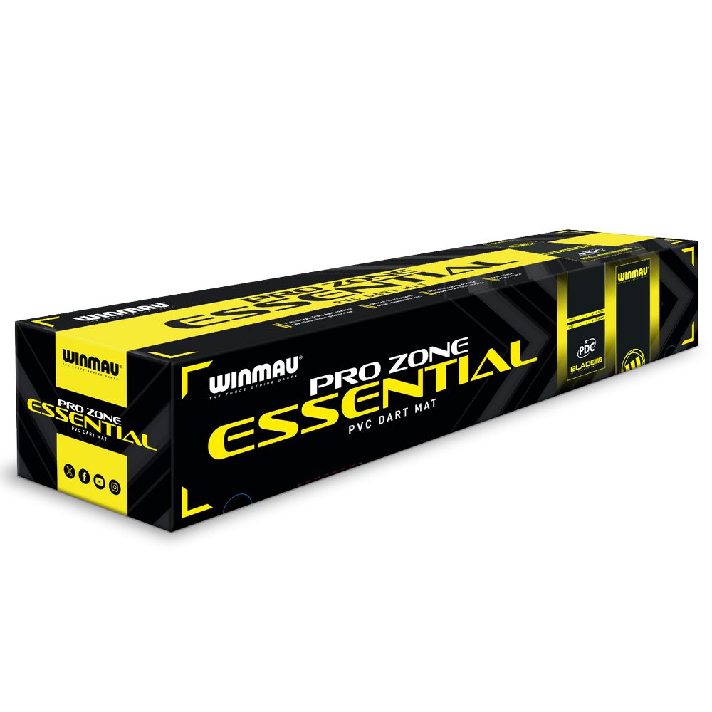 Pikado podmetač Winmau Pro Zone Essential PVC, crno-žuti - Slika 5