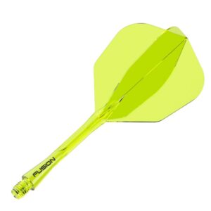 Integrisana pera i tela Winmau Fusion neon žuta, standard No6 pera i short tela