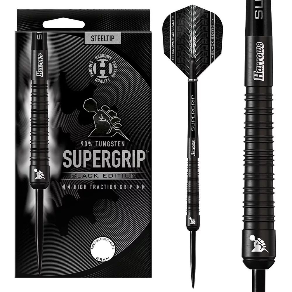 Set strelica steel Harrows Supergrip Black Edition 21g, 90% wolfram - Slika 3