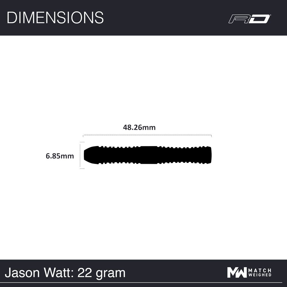 Set strelica steel Red Dragon Jason Watt 22g, 90% wolfram - Slika 4
