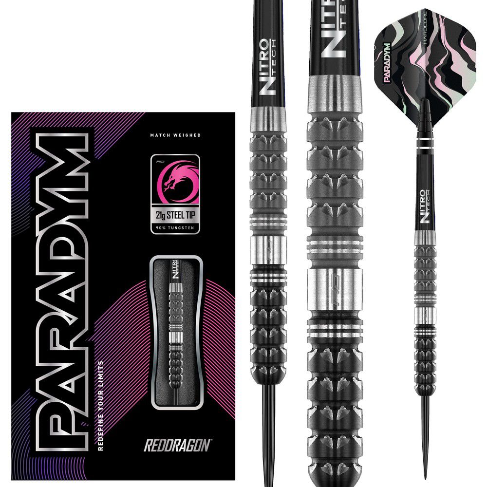 Set strelica steel Red Dragon Paradym - Tapered 21g, 90% wolfram - Slika 2