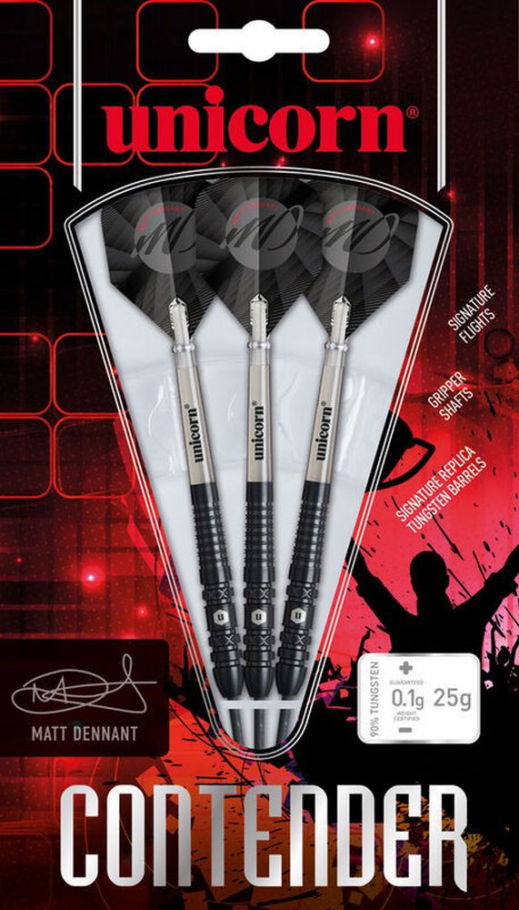 Set strelica steel Unicorn Matt Dennant 25g, 90% wolfram - Slika 4