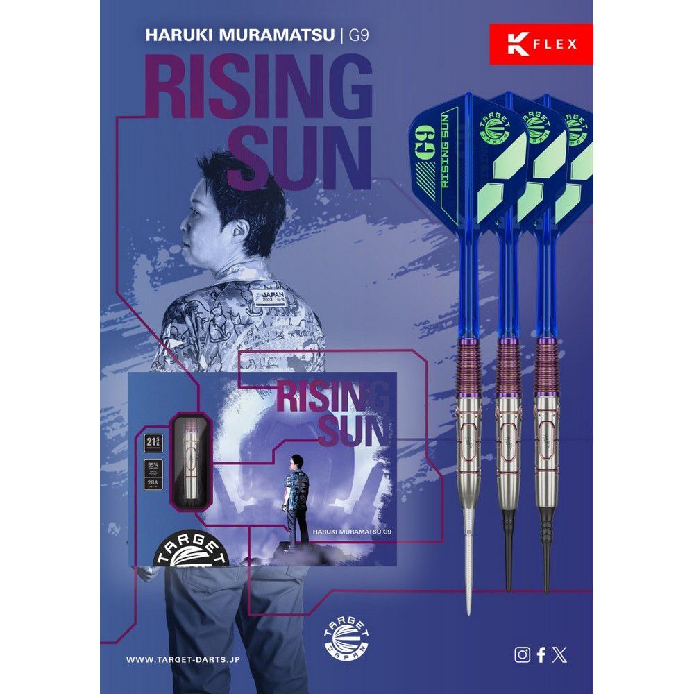 Set strelica soft Target Japan Haruki Muramatsu Rising Sun G9, 21,5g 95% wolfram - Slika 6