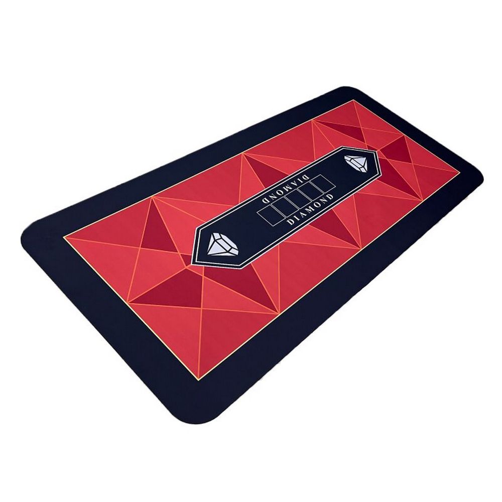 Poker prekrivač Diamond gumirani crveni 180x90cm
