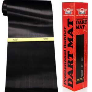 Gumeni podmetač za tablu Bulls Rubber Oche 300×60cm crni