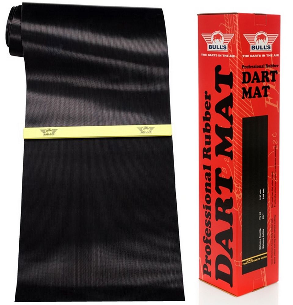 Gumeni podmetač za tablu Bulls Rubber Oche 300×60cm crni