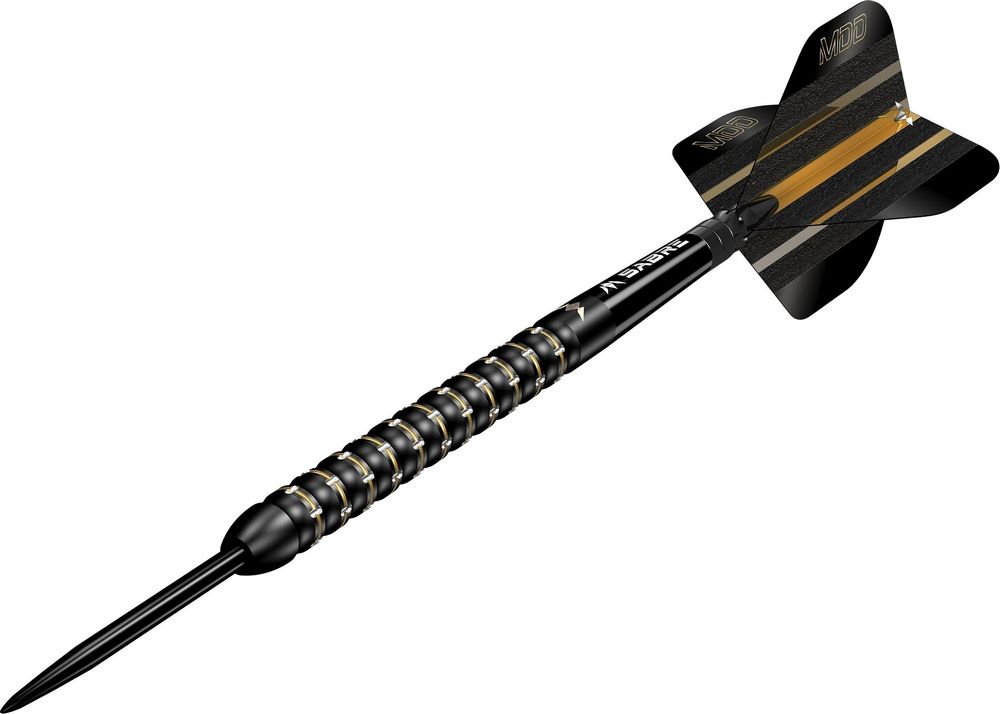 Set strelice steel Mission Mike De Decker Black and Gold PVD 24g, 95% wolfram