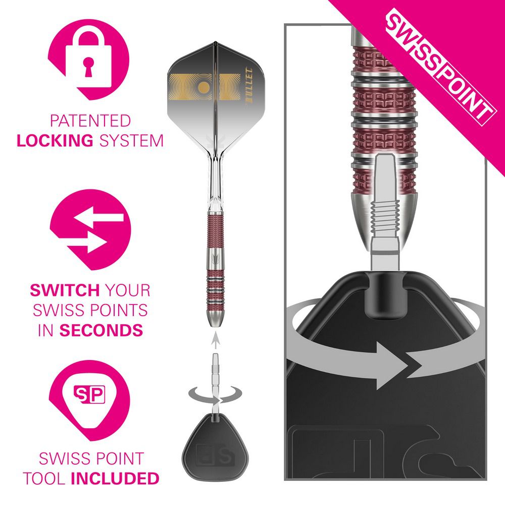 Set strelica steel Target Stephen Bunting 95K 18g SP 95% wolfram - Slika 6