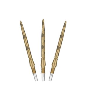 Vrhovi za steel strelice Target Swiss Storm Onyx zlatni, 30mm - 3kom
