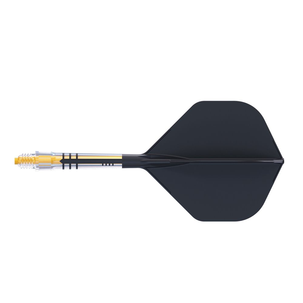 Pera i tela za strelice ROST T19 crno-žuta, Big Standard Wing pera, carbon tela veličina 4 - Slika 2
