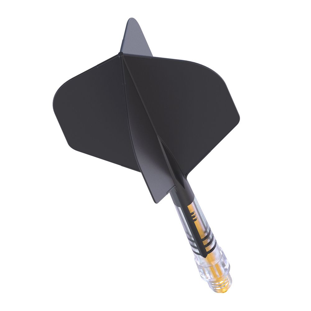 Pera i tela za strelice ROST T19 crno-žuta, Small Standard Wing pera, carbon tela veličina 3 - Slika 3