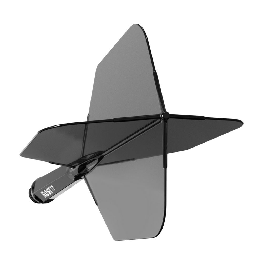 Pera i tela za strelice Cuesoul ROST 77 providno crna, Big Wing pera i short tela - Slika 6