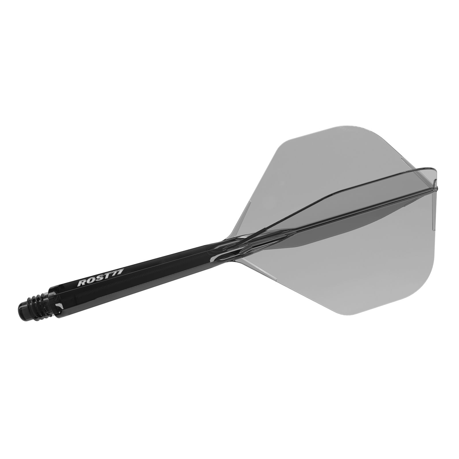 Pera i tela za strelice Cuesoul ROST 77 providno crna, Big Standard Wing pera i medium tela