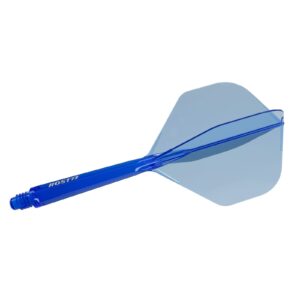 Pera i tela za strelice Cuesoul ROST 77 providno plava, Big Standard Wing pera i medium tela