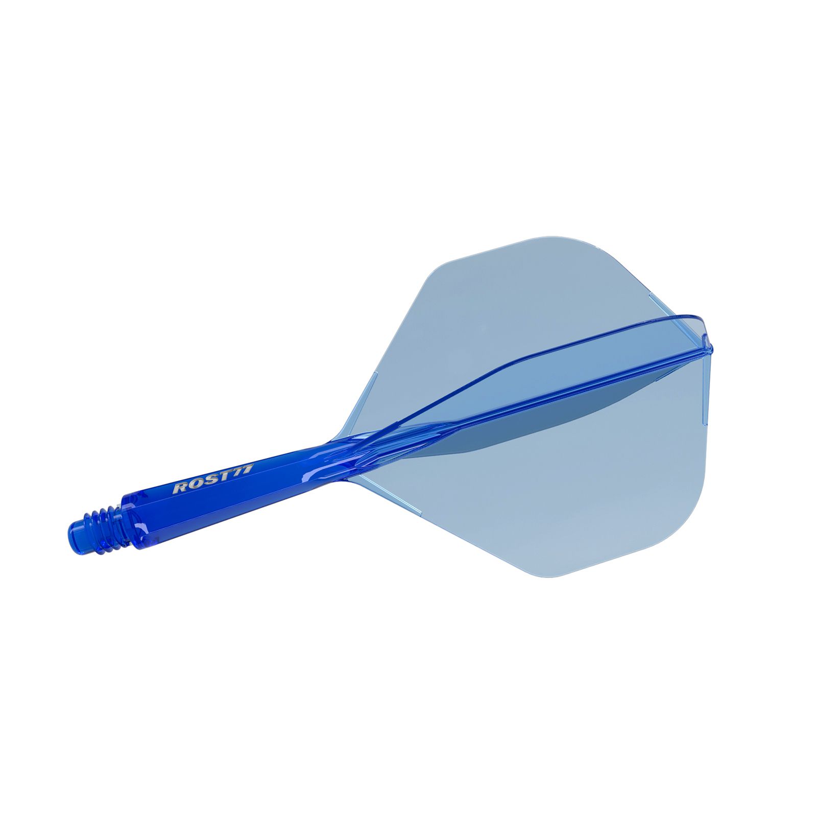 Pera i tela za strelice Cuesoul ROST 77 providno plava, Big Standard Wing pera i short tela