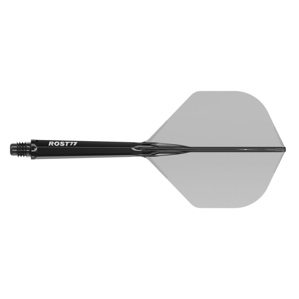 Pera i tela za strelice Cuesoul ROST 77 providno crna, Small Standard Wing pera i medium tela - Slika 2