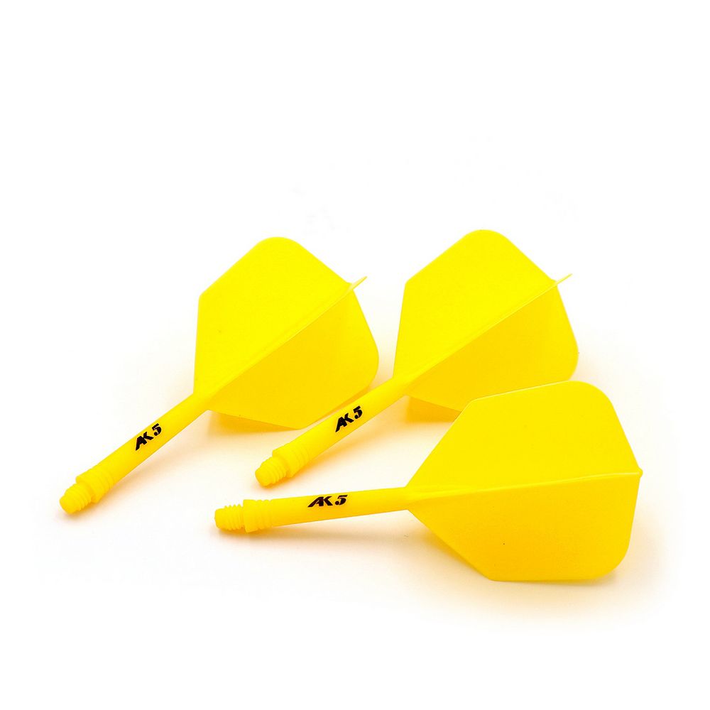 Pikado pera i tela Cuesoul ROST AK5 B Solid, žuta, Big Wing pera i medium tela