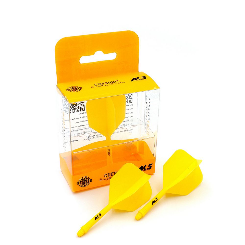 Pikado pera i tela Cuesoul ROST AK5 B Solid, žuta, Big Wing pera i medium tela - Slika 7