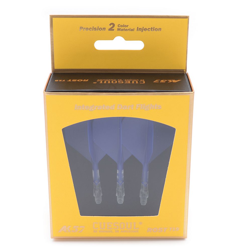 Pera i tela za strelice Cuesoul ROST T19 plavo-providna, Big Standard Wing pera i short tela - Slika 6