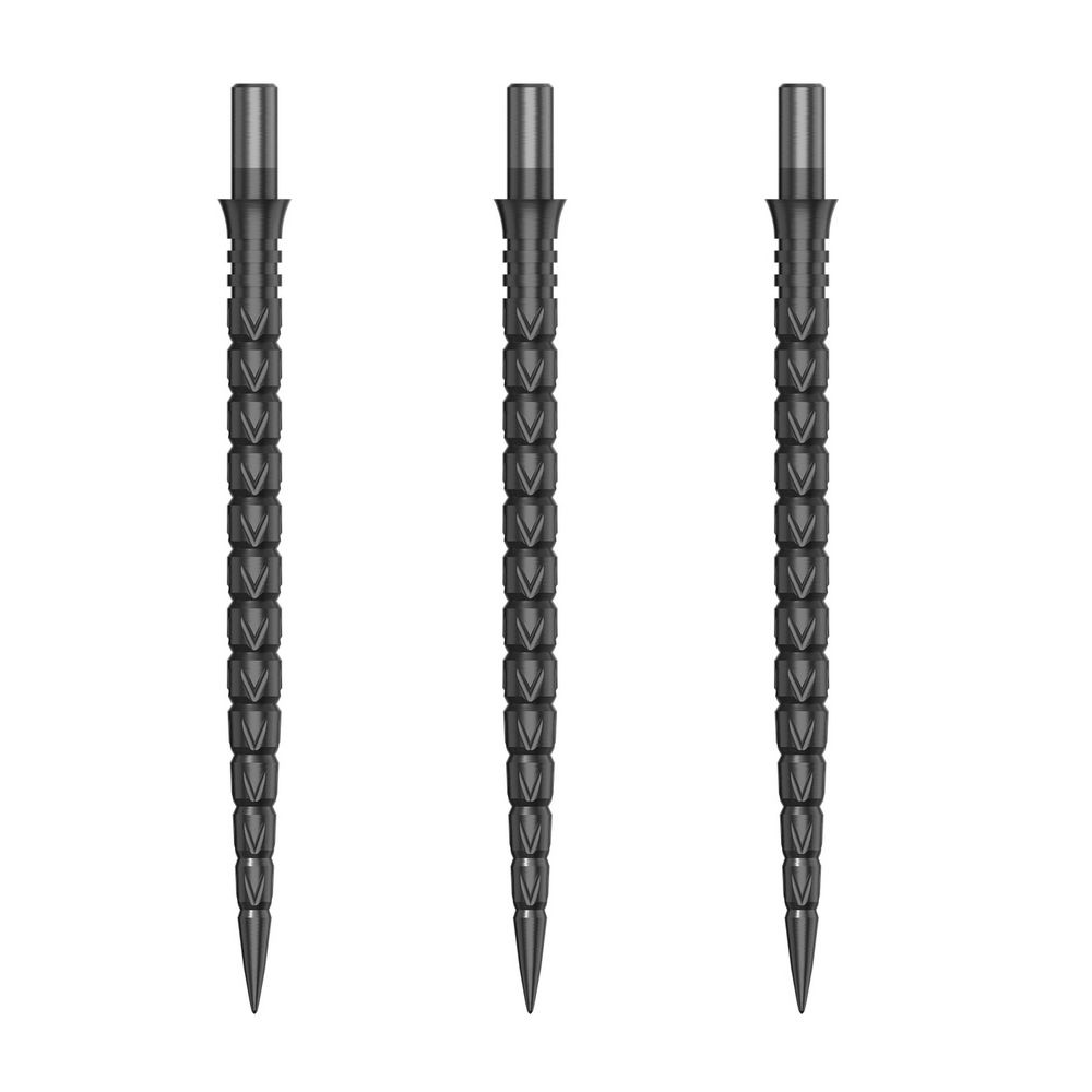 Zamenski vrhovi za steel strelice Cuesoul Touch Point II V Cuts metalik sivi, 41mm